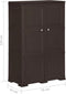 vidaXL - Opbergkast - hout-look - 79x43x125 - cm - kunststof - bruin