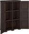 vidaXL - Opbergkast - hout-look - 79x43x125 - cm - kunststof - bruin