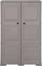 vidaXL - Opbergkast - hout-look - 79x43x125 - cm - kunststof - grijs