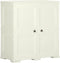 vidaXL - Opbergkast - hout-look - 79x43x85,5 - cm - kunststof - vanille-ijskleurig