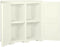 vidaXL - Opbergkast - hout-look - 79x43x85,5 - cm - kunststof - vanille-ijskleurig