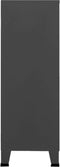 vidaXL - Opbergkast - industrieel - 70x40x115 - cm - metaal - antracietkleurig