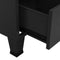 vidaXL - Opbergkast - industrieel - 70x40x115 - cm - metaal - zwart