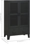 vidaXL - Opbergkast - industrieel - 70x40x115 - cm - metaal - zwart