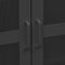 vidaXL - Opbergkast - industrieel - 70x40x115 - cm - metaal - zwart
