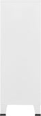 vidaXL - Opbergkast - industrieel - 75x40x115 - cm - metaal - wit