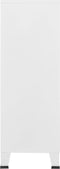 vidaXL - Opbergkast - industrieel - 75x40x115 - cm - metaal - wit