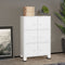 vidaXL - Opbergkast - industrieel - 75x40x115 - cm - metaal - wit