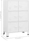 vidaXL - Opbergkast - industrieel - 75x40x115 - cm - metaal - wit