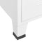 vidaXL - Opbergkast - industrieel - 75x40x115 - cm - metaal - wit