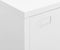 vidaXL - Opbergkast - industrieel - 75x40x115 - cm - metaal - wit