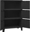 vidaXL - Opbergkast - industrieel - 75x40x115 - cm - metaal - zwart