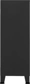 vidaXL - Opbergkast - industrieel - 75x40x115 - cm - metaal - zwart