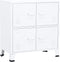 vidaXL - Opbergkast - industrieel - 75x40x80 - cm - staal - wit
