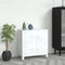 vidaXL - Opbergkast - industrieel - 75x40x80 - cm - staal - wit