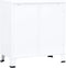 vidaXL - Opbergkast - industrieel - 75x40x80 - cm - staal - wit