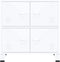 vidaXL - Opbergkast - industrieel - 75x40x80 - cm - staal - wit