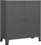 vidaXL - Opbergkast - industrieel - 90x40x100 - cm - staal - antracietkleurig