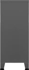 vidaXL - Opbergkast - industrieel - 90x40x100 - cm - staal - antracietkleurig