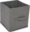 vidaXL - Opbergkast - met - 3 - stoffen - lades - 34x34x101 - cm - staal - grijs