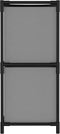 vidaXL - Opbergkast - met - 4 - stoffen - manden - 63x30x71 - cm - staal - grijs