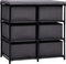vidaXL - Opbergkast - met - 6 - lades - 55x29x55 - cm - staal - grijs