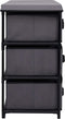 vidaXL - Opbergkast - met - 6 - lades - 55x29x55 - cm - staal - grijs