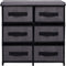 vidaXL - Opbergkast - met - 6 - lades - 55x29x55 - cm - staal - grijs