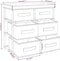 vidaXL - Opbergkast - met - 6 - lades - 55x29x55 - cm - staal - crèmekleurig