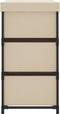 vidaXL - Opbergkast - met - 6 - lades - 55x29x55 - cm - staal - crèmekleurig