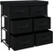 vidaXL - Opbergkast - met - 6 - lades - 55x29x55 - cm - staal - zwart