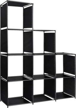 vidaXL - Opbergkast - trapvormig - 130x45x170 - cm - stof