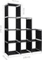 vidaXL - Opbergkast - trapvormig - 130x45x170 - cm - stof