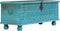 vidaXL - Opbergkist - 100x40x41 - cm - massief - mangohout - blauw