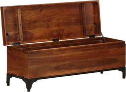 vidaXL - Opbergkist - 110x35x41 - cm - massief - acaciahout