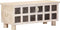 vidaXL - Opbergkist - 110x40x45 - cm - massief - acaciahout - wit