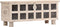 vidaXL - Opbergkist - 110x40x45 - cm - massief - acaciahout - wit