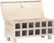 vidaXL - Opbergkist - 110x40x45 - cm - massief - acaciahout - wit