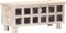 vidaXL - Opbergkist - 110x40x45 - cm - massief - acaciahout - wit