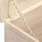 vidaXL - Opbergkist - 110x40x45 - cm - massief - acaciahout - wit