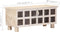 vidaXL - Opbergkist - 110x40x45 - cm - massief - acaciahout - wit