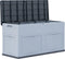 vidaXL - Opbergkist - 320 - L - grijs - zwart