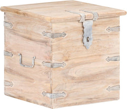 vidaXL - Opbergkist - 40x40x40 - cm - massief - acaciahout