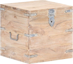 vidaXL - Opbergkist - 40x40x40 - cm - massief - acaciahout