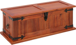 vidaXL - Opbergkist - 60x25x22 - cm - massief - acaciahout