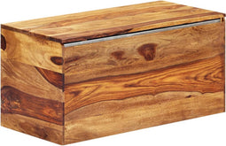 vidaXL - Opbergkist - 80x40x40 - cm - massief - sheeshamhout