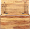 vidaXL - Opbergkist - 80x40x40 - cm - massief - sheeshamhout