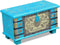 vidaXL - Opbergkist - 80x40x45 - cm - mangohout - blauw