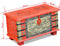 vidaXL - Opbergkist - 80x40x45 - cm - mangohout - rood