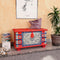 vidaXL - Opbergkist - 80x40x45 - cm - mangohout - rood